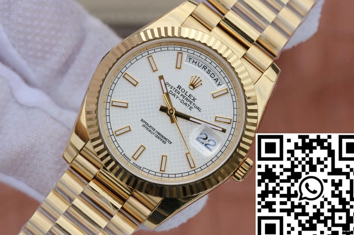 EW Dial M228238-0008 Day-Date Factory Silver Rolex 0122